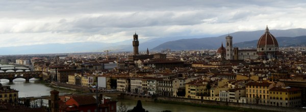 Florencia – vista desde la Plaza de Miguel Angel.