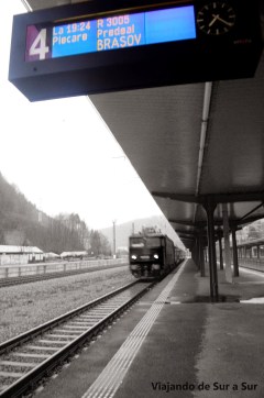 El tren llegando a la estación Siempre puntual
