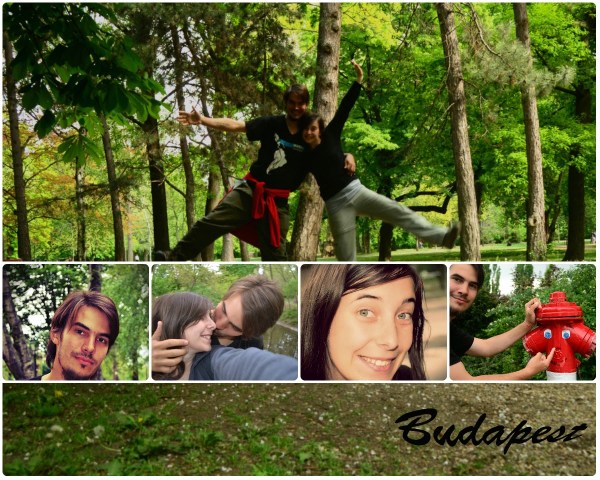 Hermoso collage de Flor de nuestra visita a Budapest. La foto más grande es en Isla Margarita