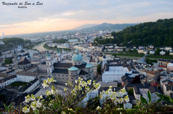 Un vistazo de Salzburgo desde la Fortaleza de Hohensalzburg