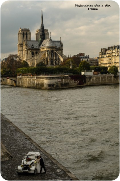 Un casamiento en Notre Dame. Un Pullitzer por esta foto, o Nobel, o lo que le den a los fotografos