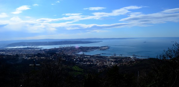 La vista desde el camping de Trieste