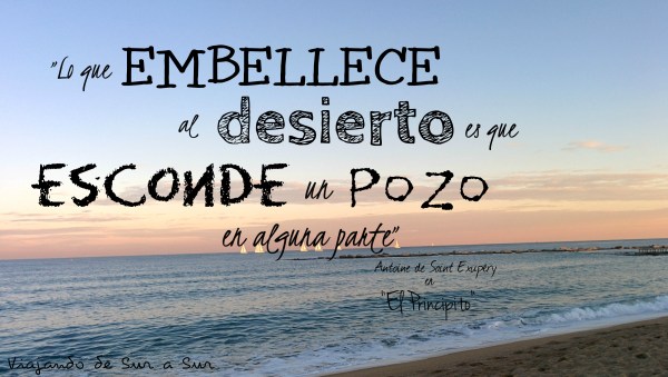 Flor (que es la encargada del diseño de este blog) no se aguantó las ganas de meter su opinión con una frase bellisima de "El Principito".